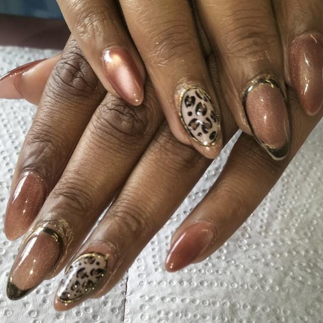Gilded Leopard Mirage - Cat Eye with Leopard Feature